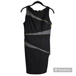 Adrienne Vittadini Bodycon Knit Zippered Sheath Dress in 4